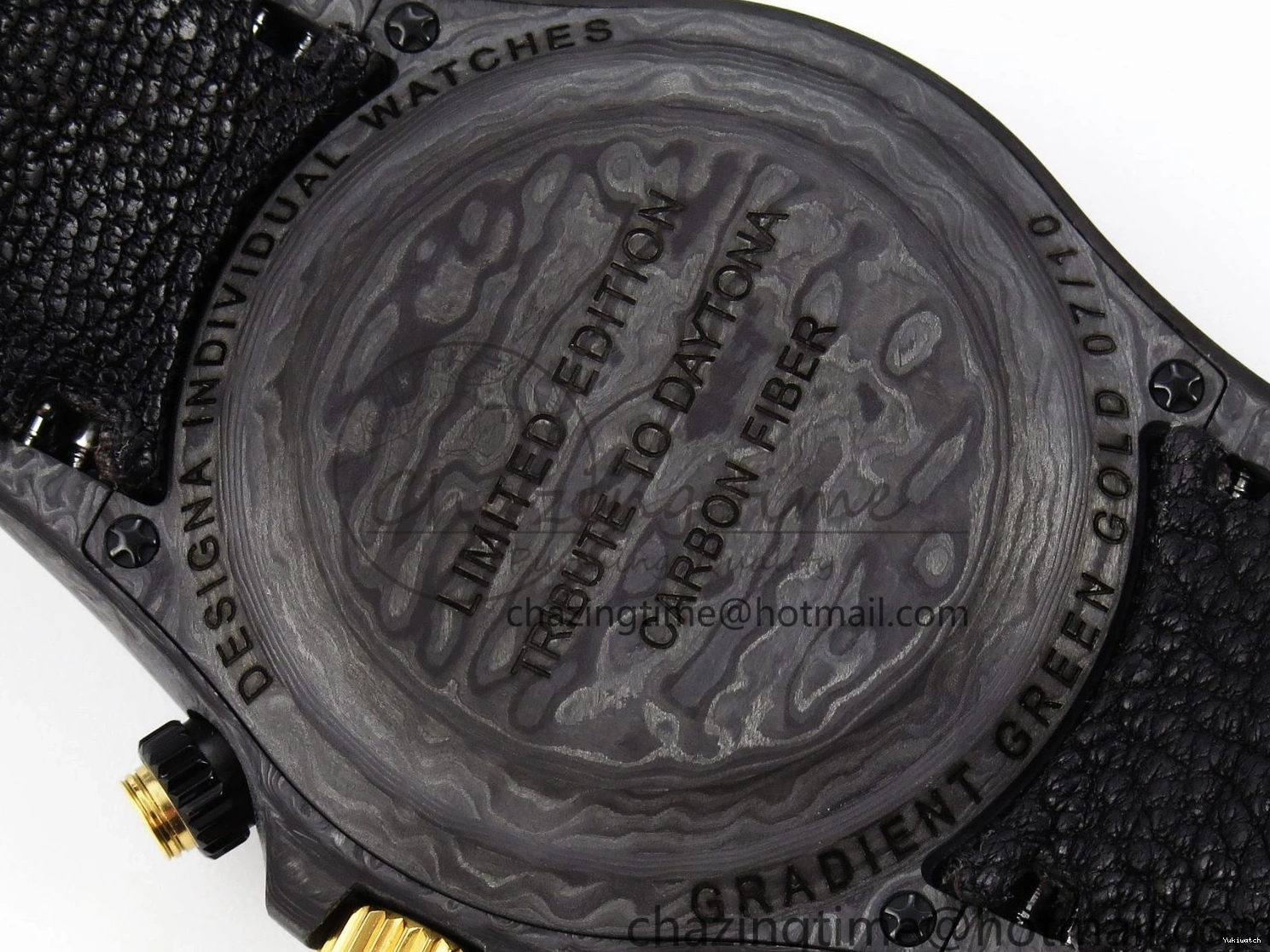 Carbon on YG Green DIWF Daytona A7750 Strap Nylon and Edition DIW Black Case Dial Bezel 0926
